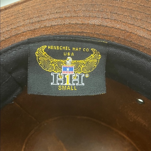 Henshel Hat Co. Classic Brown Leather walking Hat size small main image 8